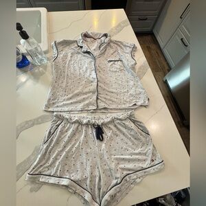 Tommy Hilfiger Gray Pajama Set Soft Jersey Sleepwear
